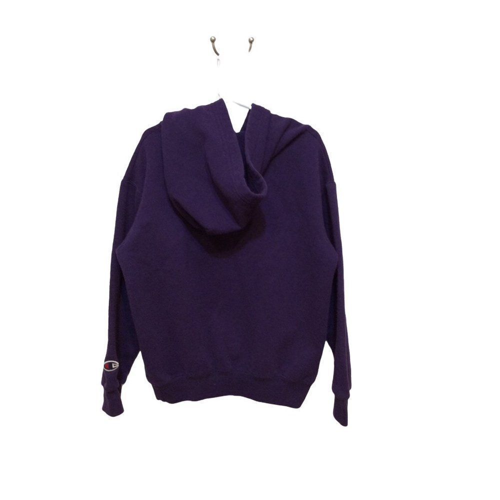 CHAMPION Hooded Pullover Youth Small (6-7) Purple Cotton/Polyester - Picture 2 of 3